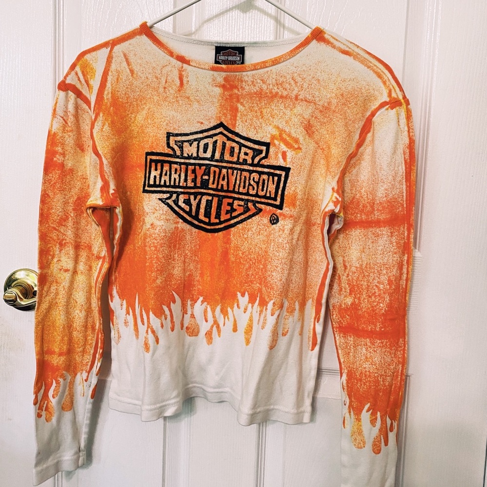 vintage harley davidson size medium long sleeve t-shirt!